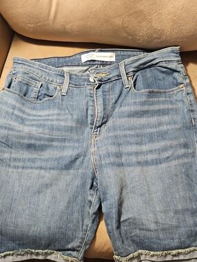 Signature by Levi Strauss Light Blue Boyfriend Denim Shorts
